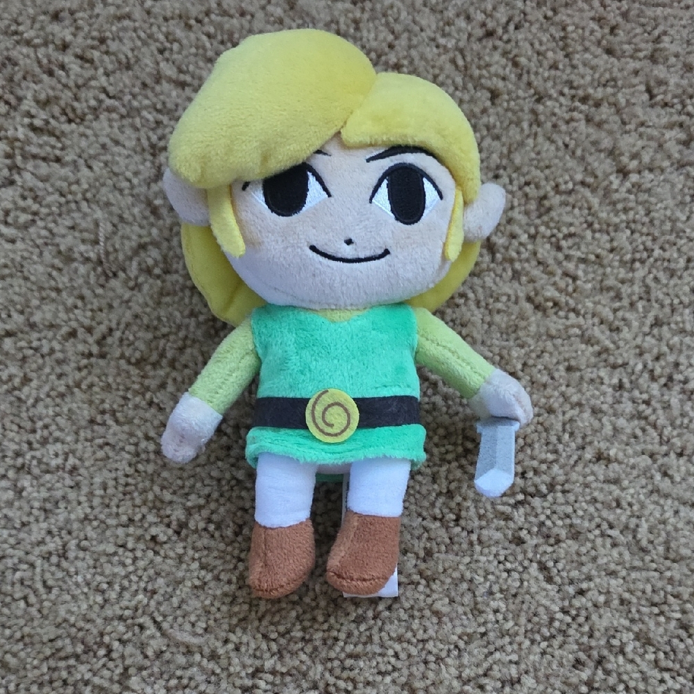 Legend Of Zelda Link 8" Plush Toy with Sword